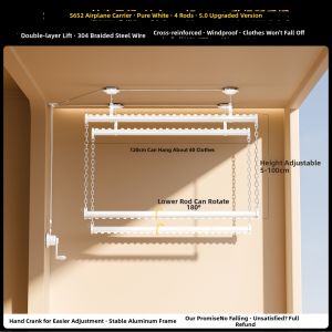 MINGZHI | New Hand-cranked Balcony Fixed Lifting Clothes Drying Rack