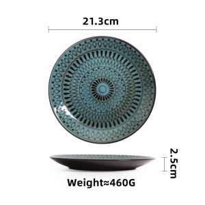 OMK American style Stoneware Dinnerware Set Dinner Plate Bowl Coffee Cup Mug Ceramic Tableware