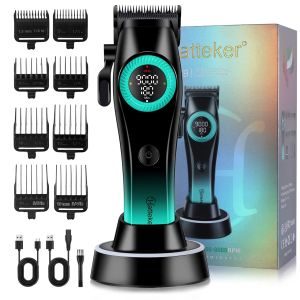 Máy Cạo Râu Điện Hatteker Double Foil Dành Cho Nam Giới Động Cơ Từ Tính 9000 Vòng/phút Sạc USB & Đế Sạc Màn Hình LED Thời Gian Sử Dụng 270 Phút