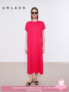 URLAZH | Summer Street Style Letter Printed Slit Long Dress