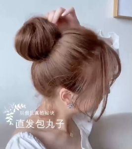 Búi tóc giả Cao - Búi củ tỏi ghim kẹp Nhà Mây cao cấp phong cách hàn quốc-M16