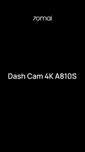 70mai A810S 4K Dual-Channel 4G Dash Cam with ADAS and 24H Parking Mode Supports 512GB