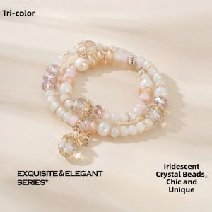 3COLOUR·S | Luxury Elegant Double Layer Crystal Pearl Bracelet
