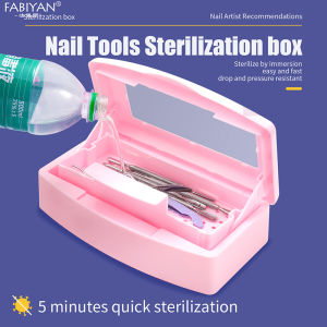 Nail Art Tool Disinfection Tray Manicure And Eyelash Tool Storage Portable Box