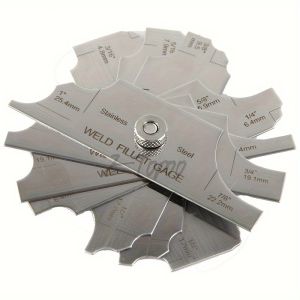 1 Set Welding Gauge MG-11 Welding Fillet Gage Inspection Welding Gauge Soldering Ruler (Metric&Standard)