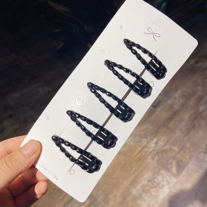 กิ๊บติดผมสีดำสไตล์เกาหลีสำหรับผู้หญิง ปี 2024 ใหม่ล่าสุด กิ๊บติดผมด้านข้างสำหรับผู้หญิง กิ๊บติดผมสไตล์เกาหลี