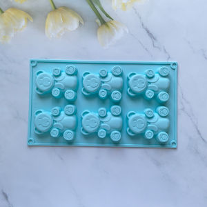 1pc  Big bear shaped silicone mold 3D chocolate baking cake suitable for jelly ice cubes bread DIY baking utensils