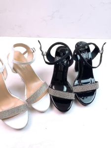 Giày Đúp cao gót nữ 11p bản ngang da mềm xoàn hở gót Đ37