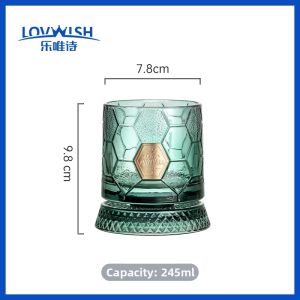 NERVISHI | Rotatable World Cup Crystal Glass Wine Cup