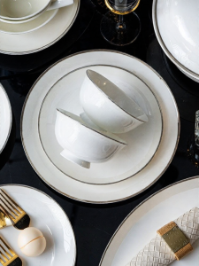 JINGDITAOCI | Luxury High Aesthetic Ceramic Tableware Set