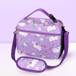 Cartoon Insulated Lunch Bag for Student Portable Food Thermal Box Waterproof Office Lunchbox With Shoulder Strap Insulated Case