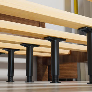 【Local Warehouse】15/20CM Adjustable Bed Beam Support Foot Reinforced Plastic Furniture Leg Sofa Leg Bed Bottom Load Bearing Bracket Adjustable Bed Beam Support Foot T-Shaped Retractable Bearing Bracket For Bed Furniture//Reinforced Plastic Furniture Leg