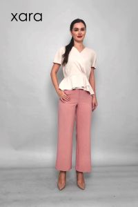 XARA Charlotte Short Sleeve Peplum Blouse