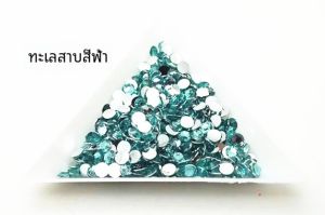 เพชรอะคริลิก 5 มม. หัวเหลี่ยมด้านล่างแบน 20 ชิ้น 14 แฉก ติดโทรศัพท์มือถือ DIY ทำมือ เครื่องประดับแฟชั่นใหม่