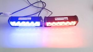 Federal Signal Police Car 6 LED Strobe Blinker Lights with Flashing Modes (12V - 24V)