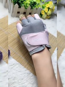 Gym Gloves For Women Half Finger Thicken Palm Rest Adjustable Velcro Breathable Durable Workout Gloves Weight Lifting Training Gloves  Hand Palm Protector Gloves