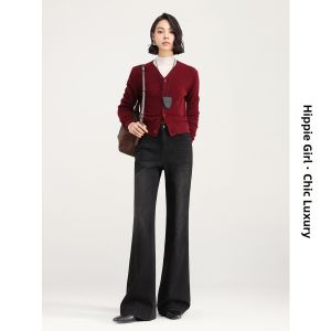 HIPPIE MISS | Warm Flare Velvet Jeans 26