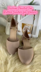 Korean Fashion Heels Sandals Jelly Shoes for Women 1907# - Comfortable and Stylish