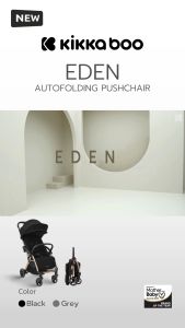 Kikkaboo รถเข็นเด็ก รุ่น Eden (พกขึ้นเครื่องได้) ใช้ได้ตั้งแต่แรกเกิดจนถึงน้ำหนัก 22 กก.
