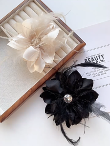 Bunga Handmade Satin Mewah 3D & DIY Aksesoris Hiasan Baju & Sandal Bros Elegan