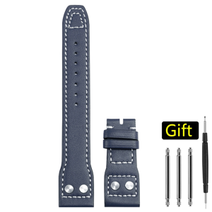 New 20mm 21mm 22mm For Iwc Pilot The Little Prince Portugal Series Fashion Classic Vintage RivetGenuine Leather Watch Strap