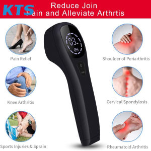 KTS TWO 808nm+TWELVE 650nm Red Light Therapy Device Pain Relief for Knee Shoulder Back Arthritic Sciatic Pain Laser Cold Therapy