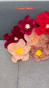 Hoa Giấy Nhún Trang Trí Tiệc Cưới Sự Kiện Lễ Tết Trung Thu Hoa Handmade Thủ Công