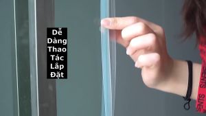2 Mét Gioăng Cao su Silicone cho phòng tắm cửa kính cường lực thủy lực hình chữ U cho cửa xập / Chữ H cho cửa đóng và Chữ F cho cửa lùa