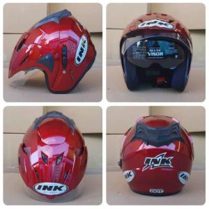 HELM INK DOUBLE VISOR BUSA TEBAL EMBOSS SNI TERLARIS BISA COD TERMURAH