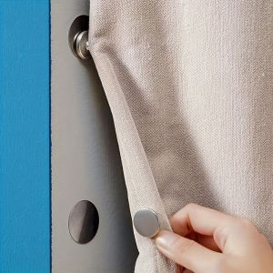 Modern metal magnetic hook suitable for curtains - easy to install wall mounted magnetic buckle