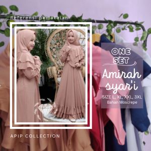 GAMIS ANAK TERBARU AMIRAH SYARI SET HIJAB