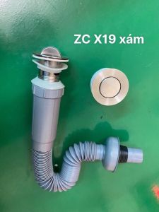 Ống xi phông lavabo đầu nhấn lật chống hôi ống xả lavabo ống xả ruột gà chất liệu đầu nhấn inox 304 thân ruột gà nhựa ABS dẻo dai chống hôi xi phông nhấn xi phông lật dùng cho loại lavabo treo tường lavabo có lỗ xả tràn thoát tràn.