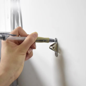 [1set]Kit Penyangga Furniture Anti Tip Yang Dapat Disesuaikan Lemari Safety Bahan  stainless steel Hindari Dari Bahaya Jatuhnya Furniture Dan Gempa Bumi