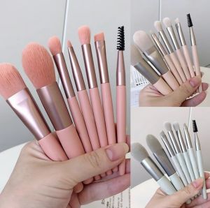แปรงแต่งหน้า แปรงเครื่องสำอาง ชุดแปรงแต่งหน้า แปรงอายแชโดว์ แปรงแต่งหน้าชุด Makeup Brushเซ็ทแปรงแต่งหน้า เซ็ตแปรงแต่งหน้า ขนแปรงนุ่ม พร้อมถุง ชุด8ชิ้น