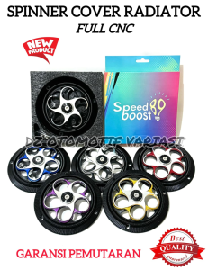 Spinner Cover Pelindung Kipas Radiator Motor Full CNC Sprint Model Sisik Kualitas Terbaik SB89