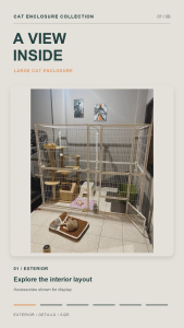 COD Large 1.8M Cat Cage Multi Level Cat Villa Playground Pet Cage Design Spacious Indoor Cat House for Cats Kittens with Climbing Space and Resting Shelves