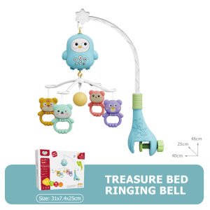 Baby Crib Mobile with Projector Night Light Remote Control Auto-Rotate Music & Lullabies for Newborns Infant Soothing Sleep