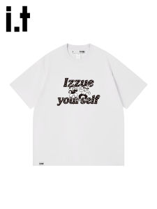izzue | Round Neck Short Sleeve T-Shirt Summer Letter Print