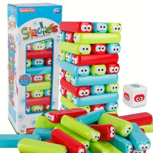 30 cái của Xếp Chồng Đồ chơi giáo dục gạch lắp ráp xếp chồng âm nhạc hai người cha mẹ-con trò chơi tương tác sum họp gia đình trò chơi du lịch Đảng Tạ Ơn món quà giáng sinh