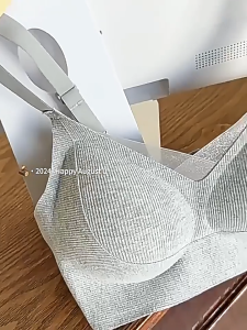 Jubys ( 2pcs ) Comfort Lift Wireless Bra | Soft Ribbed Fabric | W-Support Design | Seamless Everyday Bra | Light & Breathable