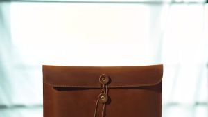 Genuine Leather Document Holder A4 Size Leather Portfolio Folder Professional File Organizer Envelope for Office & Business