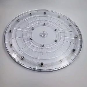 Giá Đỡ Xoay 360 Độ Bằng Acrylic Trong Suốt Đế Tròn Xoay Kiểu Lazy Susan Dùng Để Trưng Bày Trang Sức Đồ Trang Trí Phụ Kiện Nội Thất