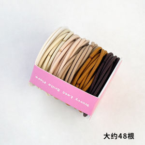 Color Rubber Band Female Hair-Binding Head Rope High Elasticity Durable Hair Accessories Hair Rope Temperament Wild Rubber Band Hair Ring Hair Accessories