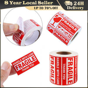 250pcs Fragile Sticker Warning Stickers Fragile Handle with Care Fragile Labels Adhesive Labels for Shipping Moving Packing