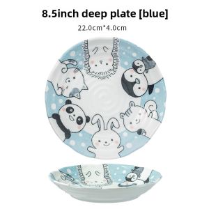 Mino Yaki | Retro Underglaze Color Creative Cartoon Tableware