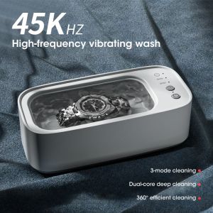 USB ultrasonic cleaning machine timed with three levels of high-frequency vibration deep cleaning of jewelry and glasses