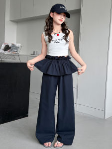 AINAO | Light High-waisted Wide Leg Pants for Girls