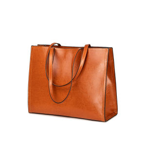 Royal Bagger New Fashion Tote Bags For Women Genuine Cow Leather Elegant Simple Shoulder Bag Multifunction Large Capacity Ladies Girl Handbag