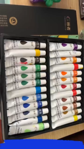 Acrylic Color Paint Set 12ml 12/18/24/36Colors Waterproof And Not Easy To Fade Artist Drawing Painting 丙烯颜料