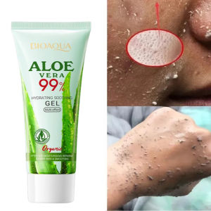 BIOAOUA | Aloe Exfoliating Gel Facial Deep CleansingPore Shrink Pore Cleansing Skincare Whitening Moisturizing Repair Facial Scrub Cream